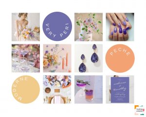 very peri pantone 2022 déco mariage